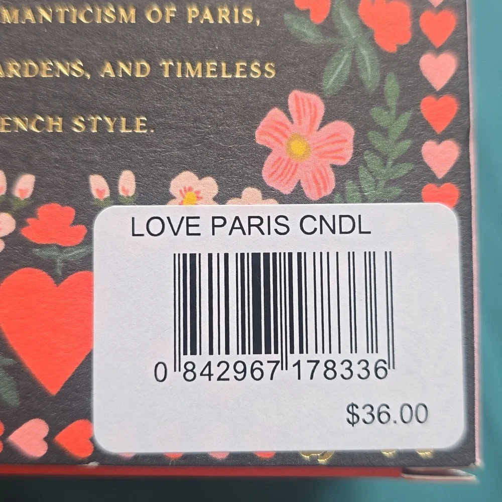 ❤️BUY 2 GET 1 FREE Love,  Paris 9.5 oz Candle, Retail $38.00 USD